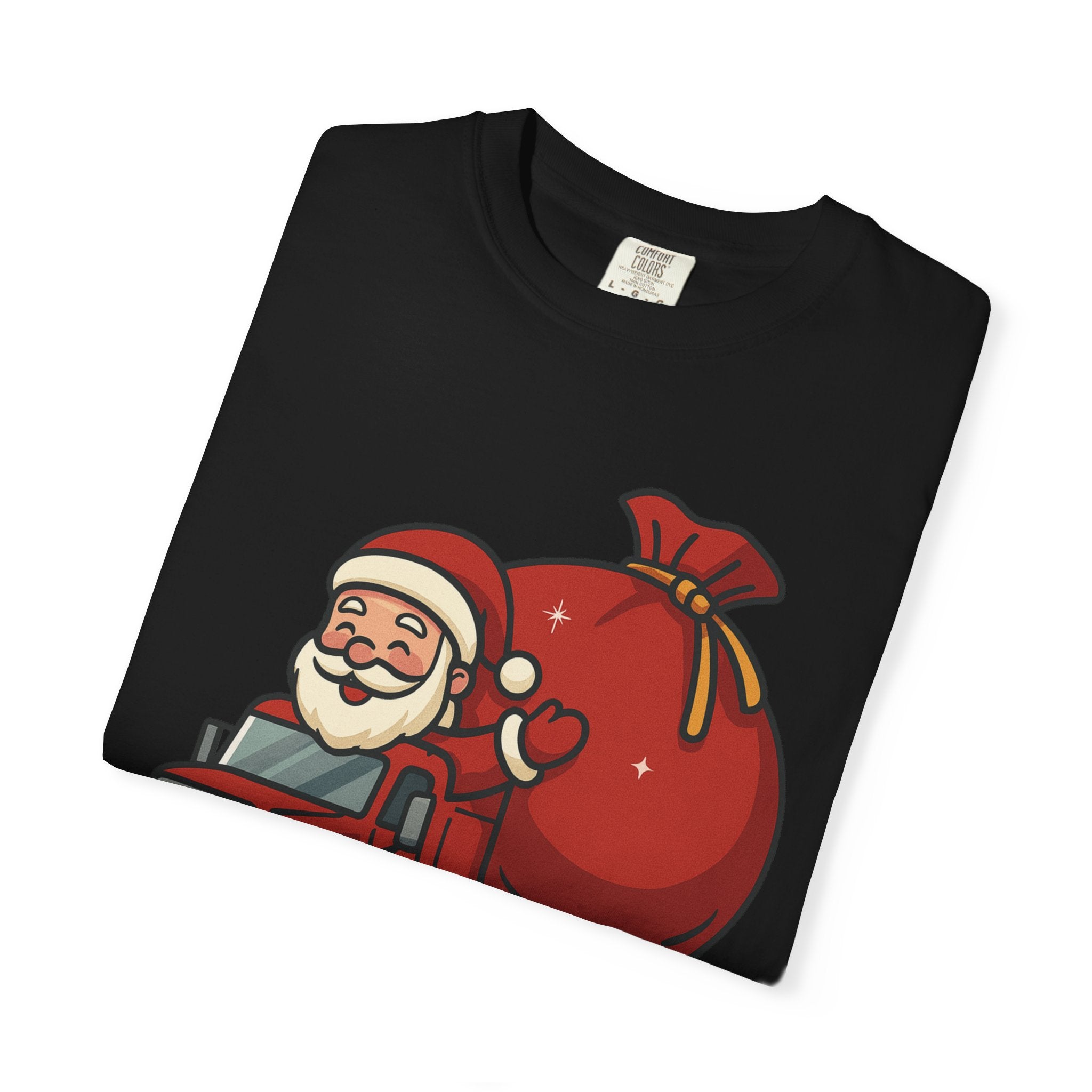 Festive Santa T Shirt Unisex Holiday Tee Christmas Gift