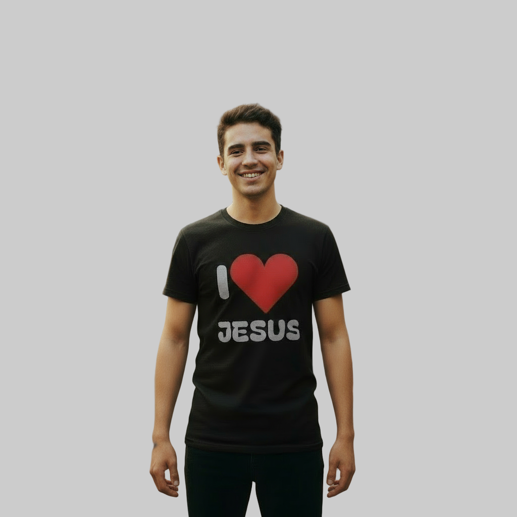 Love Jesus Christian Shirt Faith Apparel Inspirational Gift