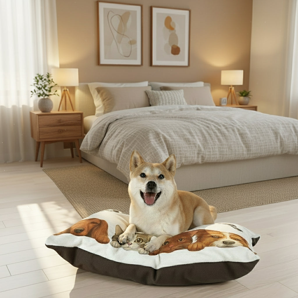 Paws and Prayers Cozy Pet Bed Inspirational Gift Today