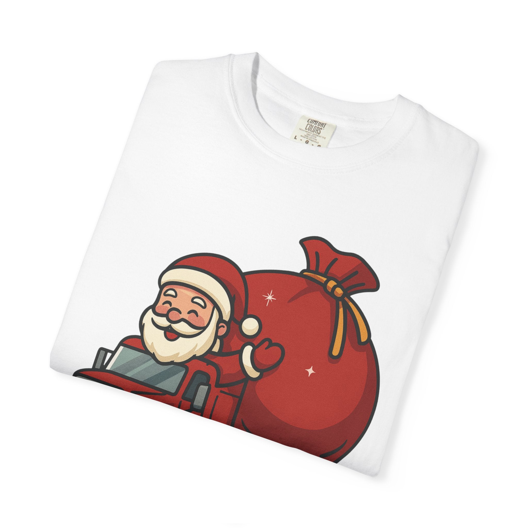 Festive Santa T Shirt Unisex Holiday Tee Christmas Gift