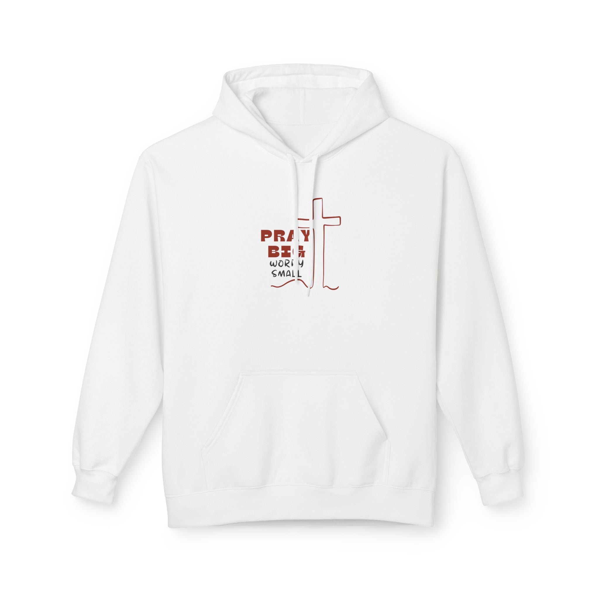 Pray Big Worry Small Hoodie Inspirational Gift Faith Daily