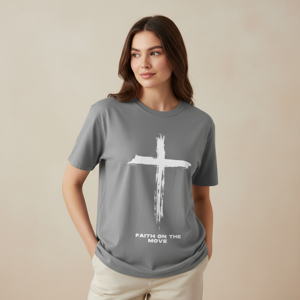 Faith On The Move Christian Shirt Inspirational Gift