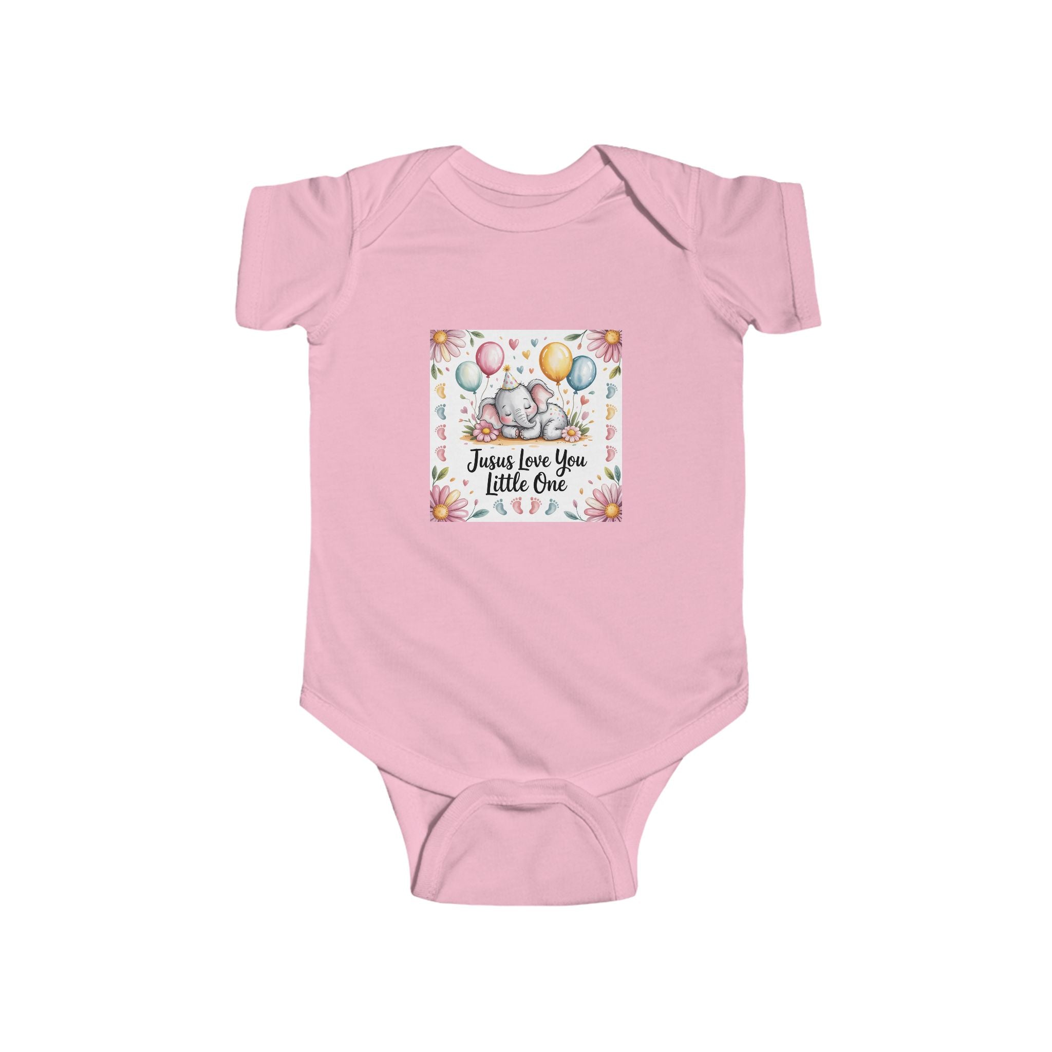 Christian Shirt Faith Apparel Baby Bodysuit Jesus Loves You