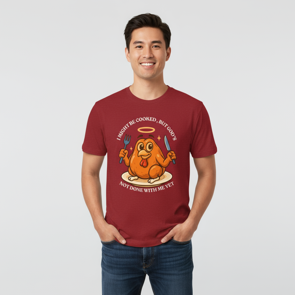 Holy Bird Funny Thanksgiving Turkey Tee Christian Humor