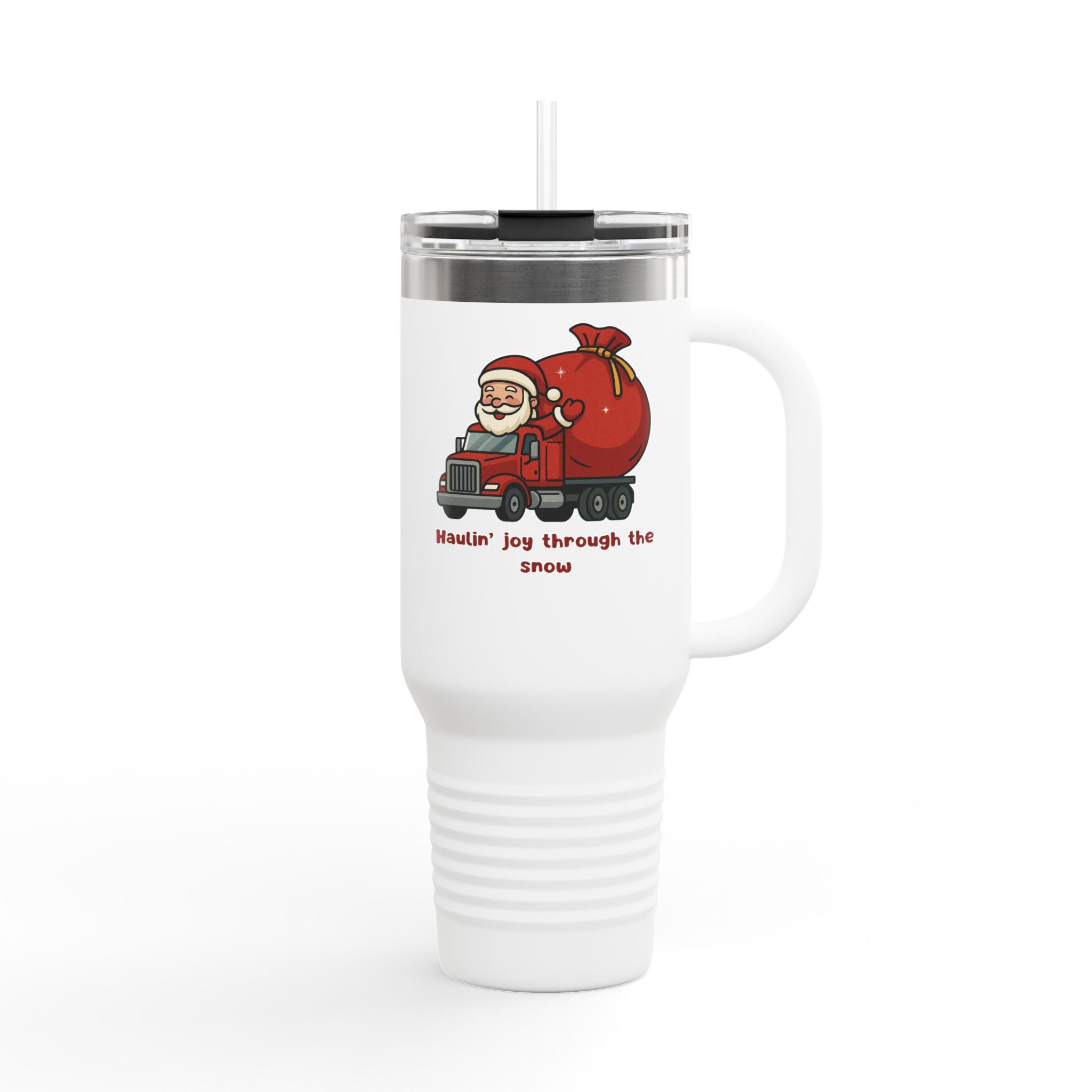 Festive 40oz Insulated Travel Mug for Holiday Cheer