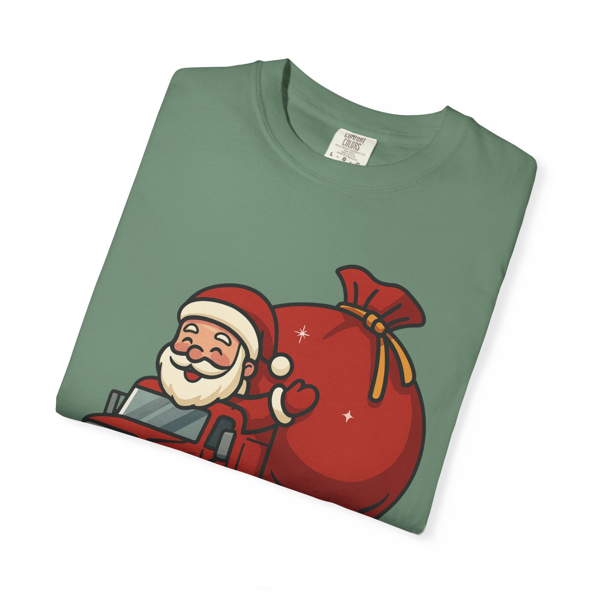 Festive Santa T Shirt Unisex Holiday Tee Christmas Gift