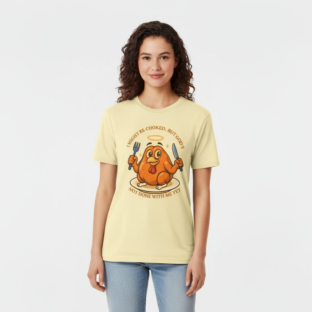 Holy Bird Funny Thanksgiving Turkey Tee Christian Humor