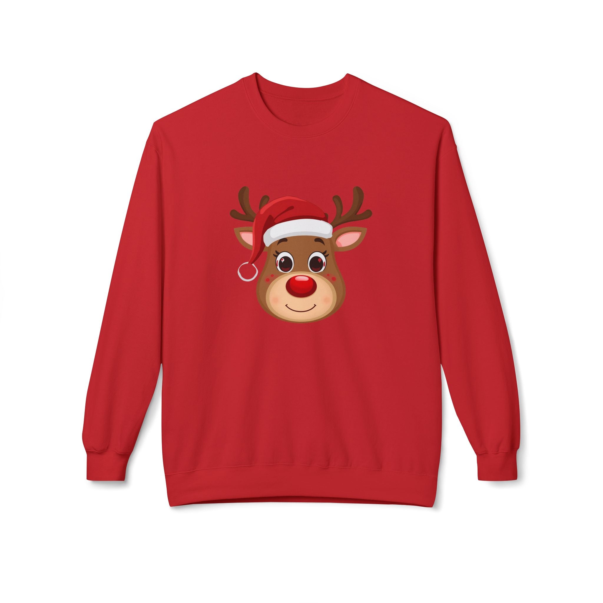 Cozy Christmas Unisex Reindeer Crewneck Sweatshirt