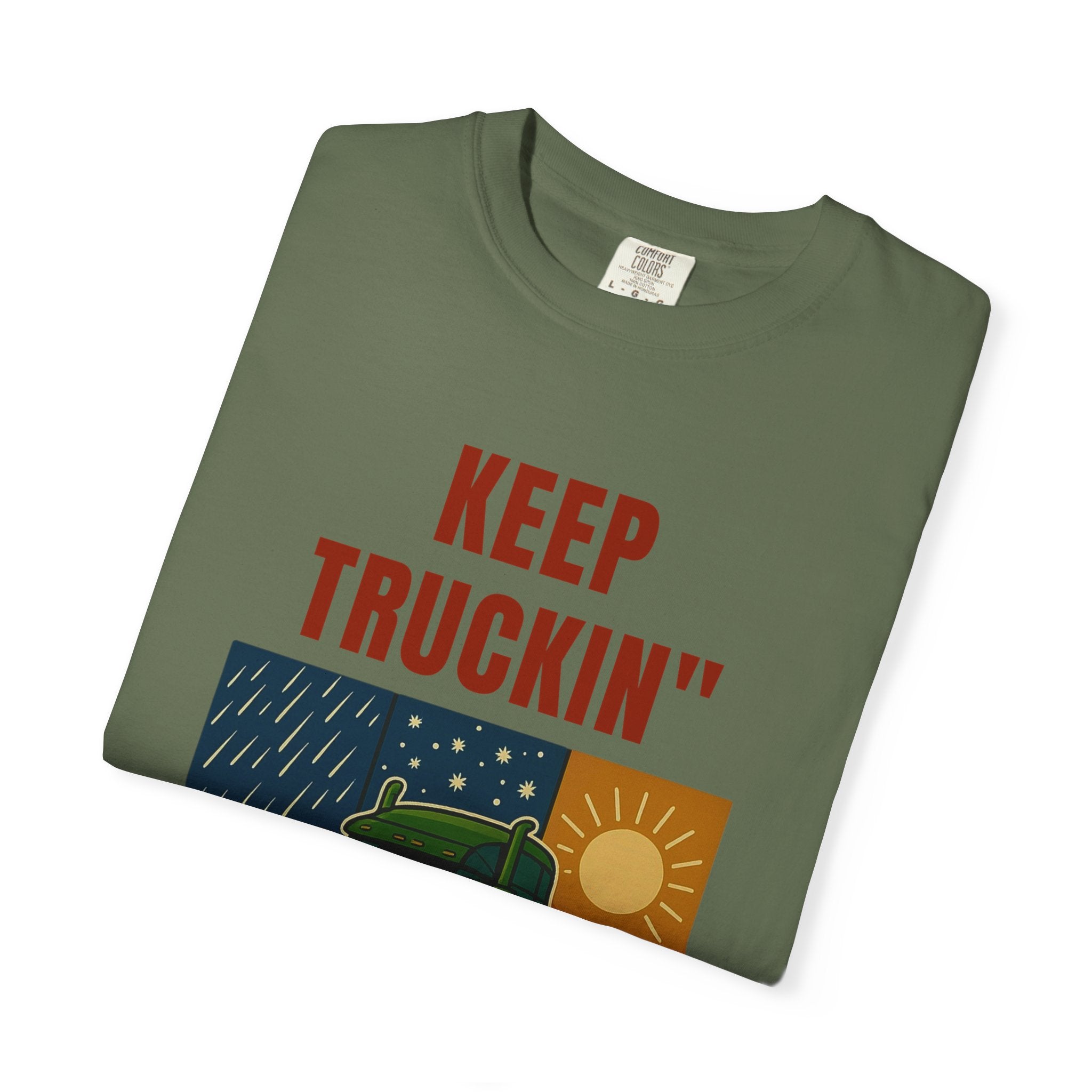 Keep Truckin Vintage T Shirt Unisex Work Tee Road Trip Gift