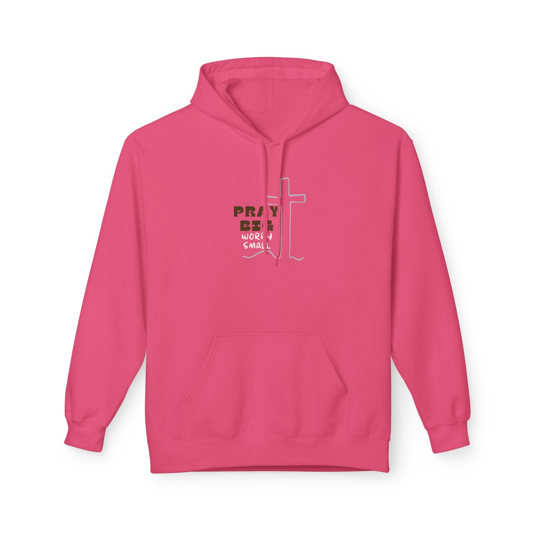 Pray Big Worry Small Hoodie Inspirational Gift Faith Daily