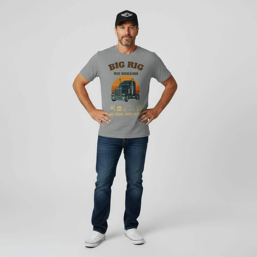 Trucker Shirt Big Rig Dream Tee For Drivers Today