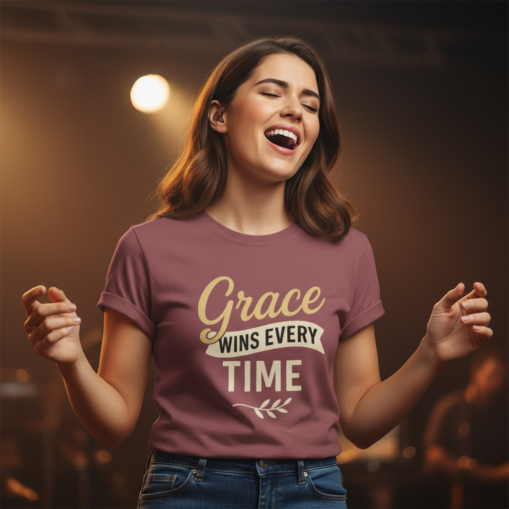 Grace Wins Christian Shirt Faith Apparel Inspirational Gift
