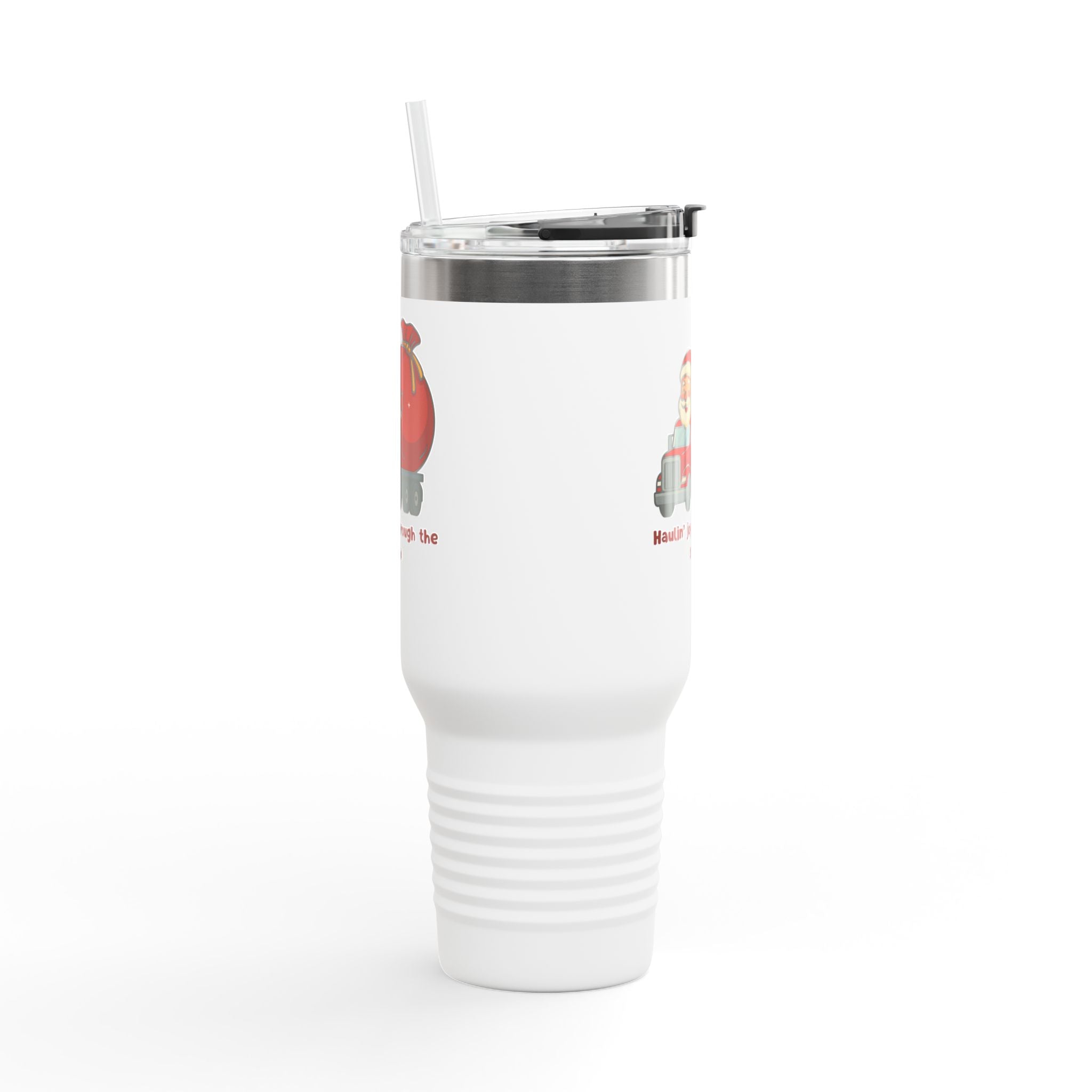 Festive 40oz Insulated Travel Mug for Holiday Cheer