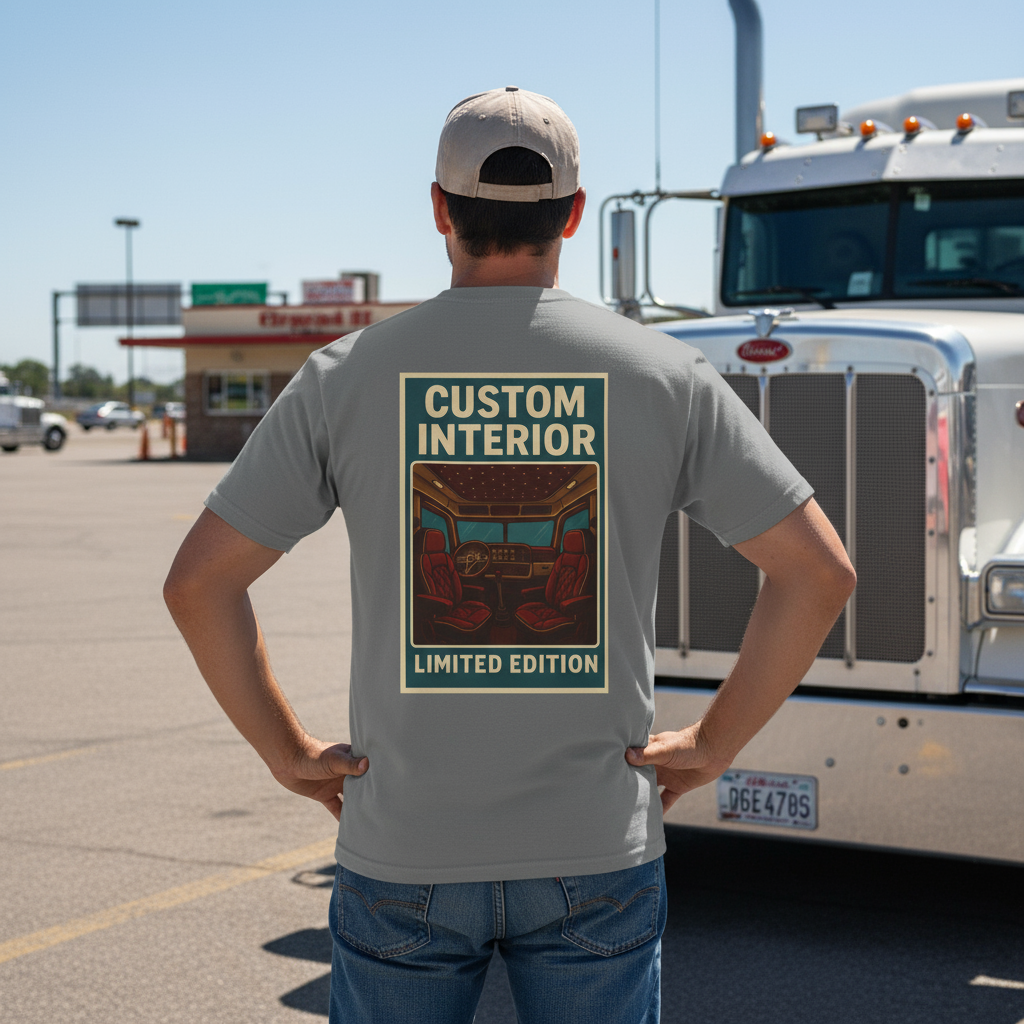 Custom Truck Graphic T Shirt Unique Gift For Truck Lovers