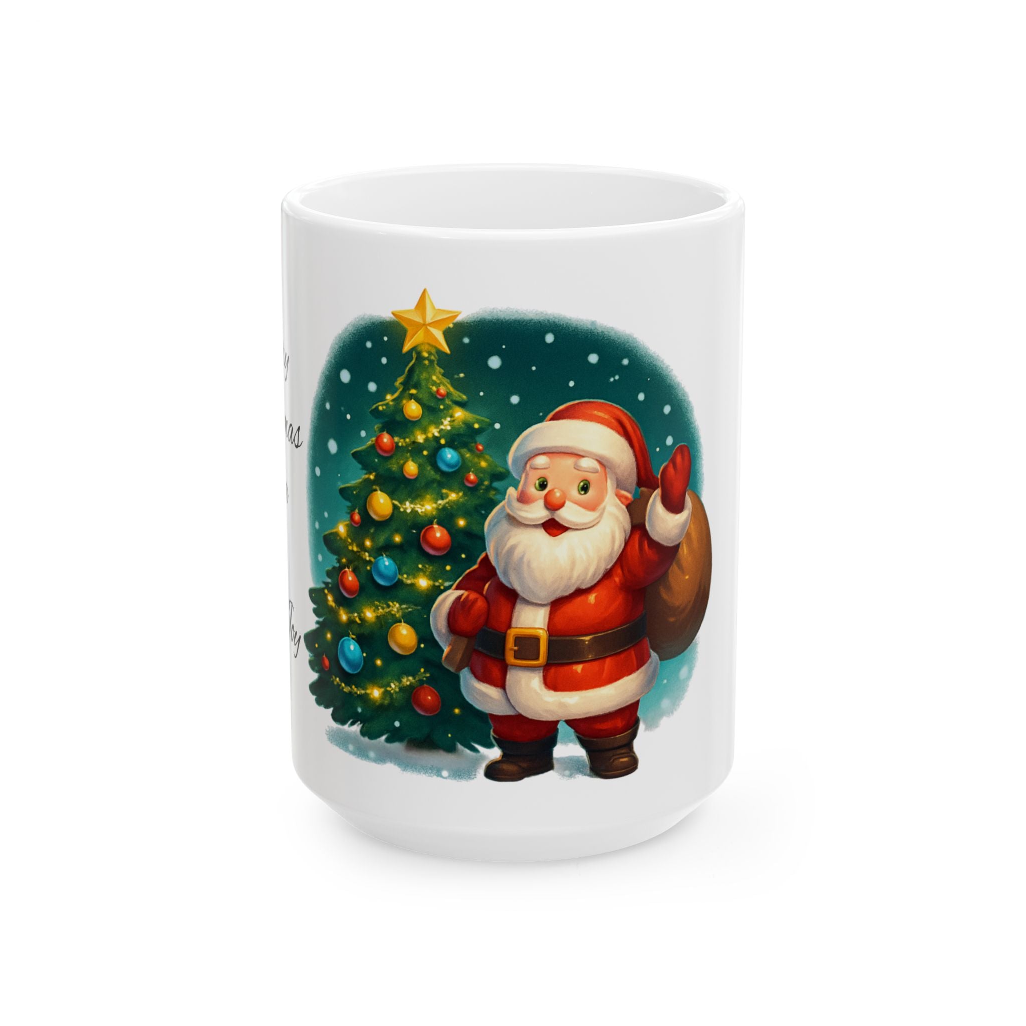 Christmas Ceramic Mugs Set Snowmen and Santa Designs
