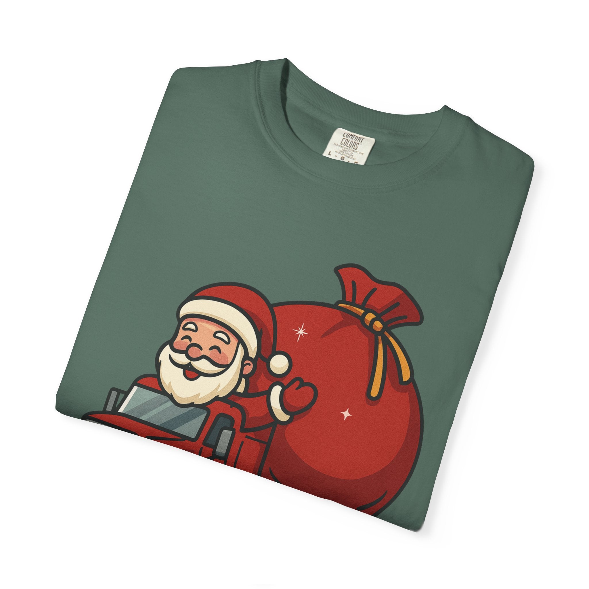 Festive Santa T Shirt Unisex Holiday Tee Christmas Gift