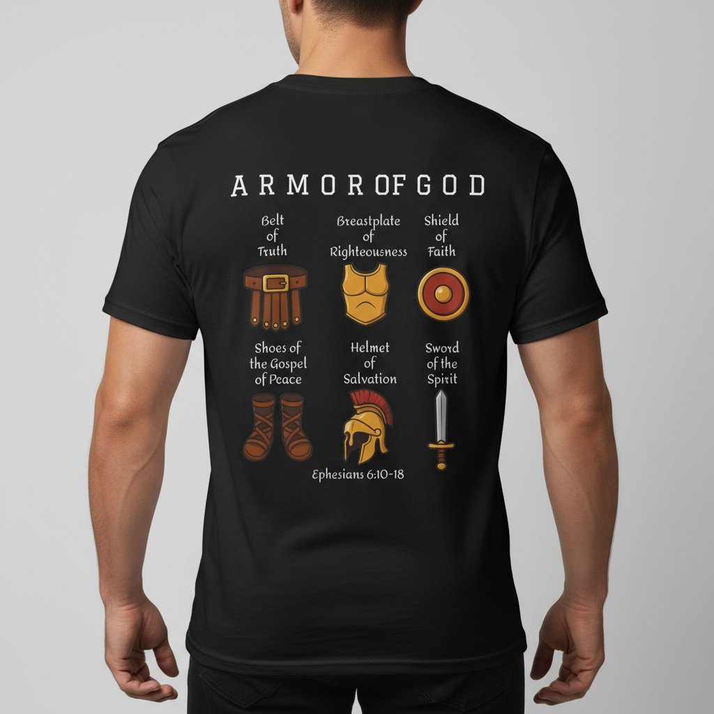 Christian Shirt Armor Of God Faith Through Strength