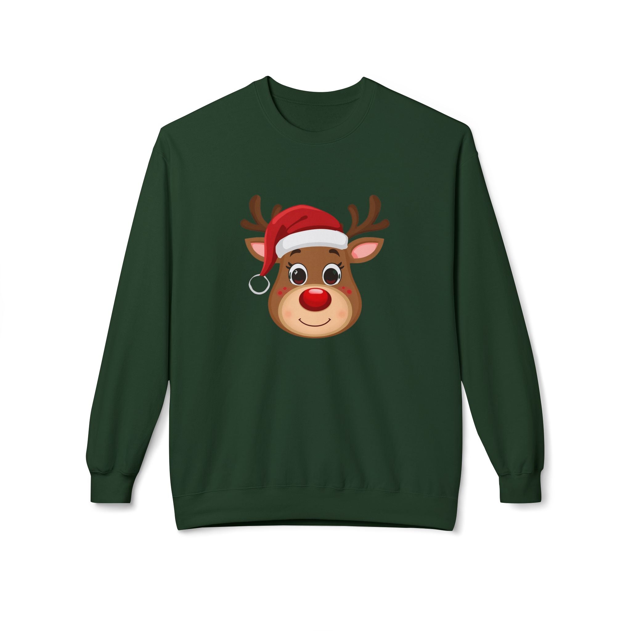 Cozy Christmas Unisex Reindeer Crewneck Sweatshirt