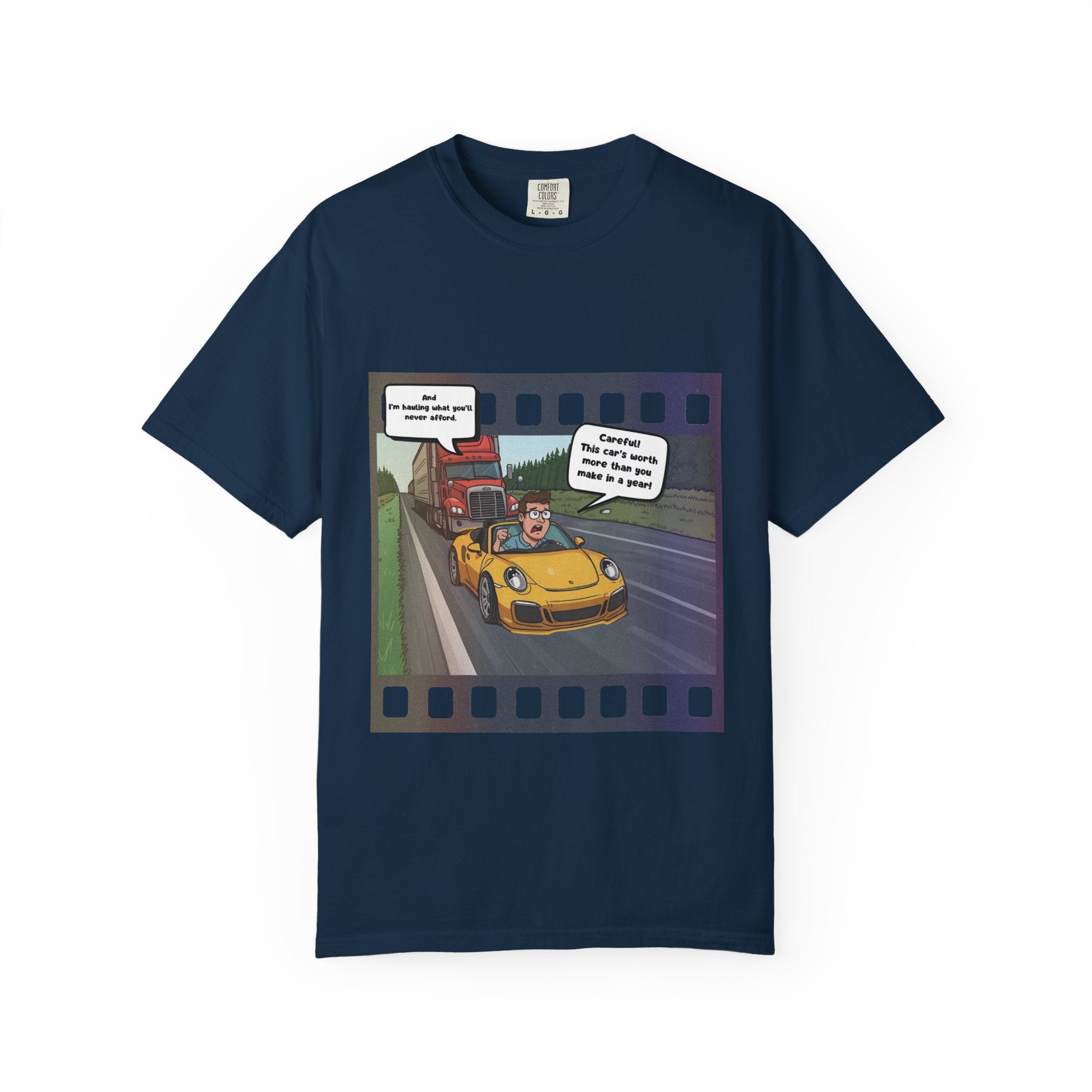 Funny Car Enthusiast T Shirt Unisex Garment Dyed Comfort Fit Casual Driving Tee For Car Lovers