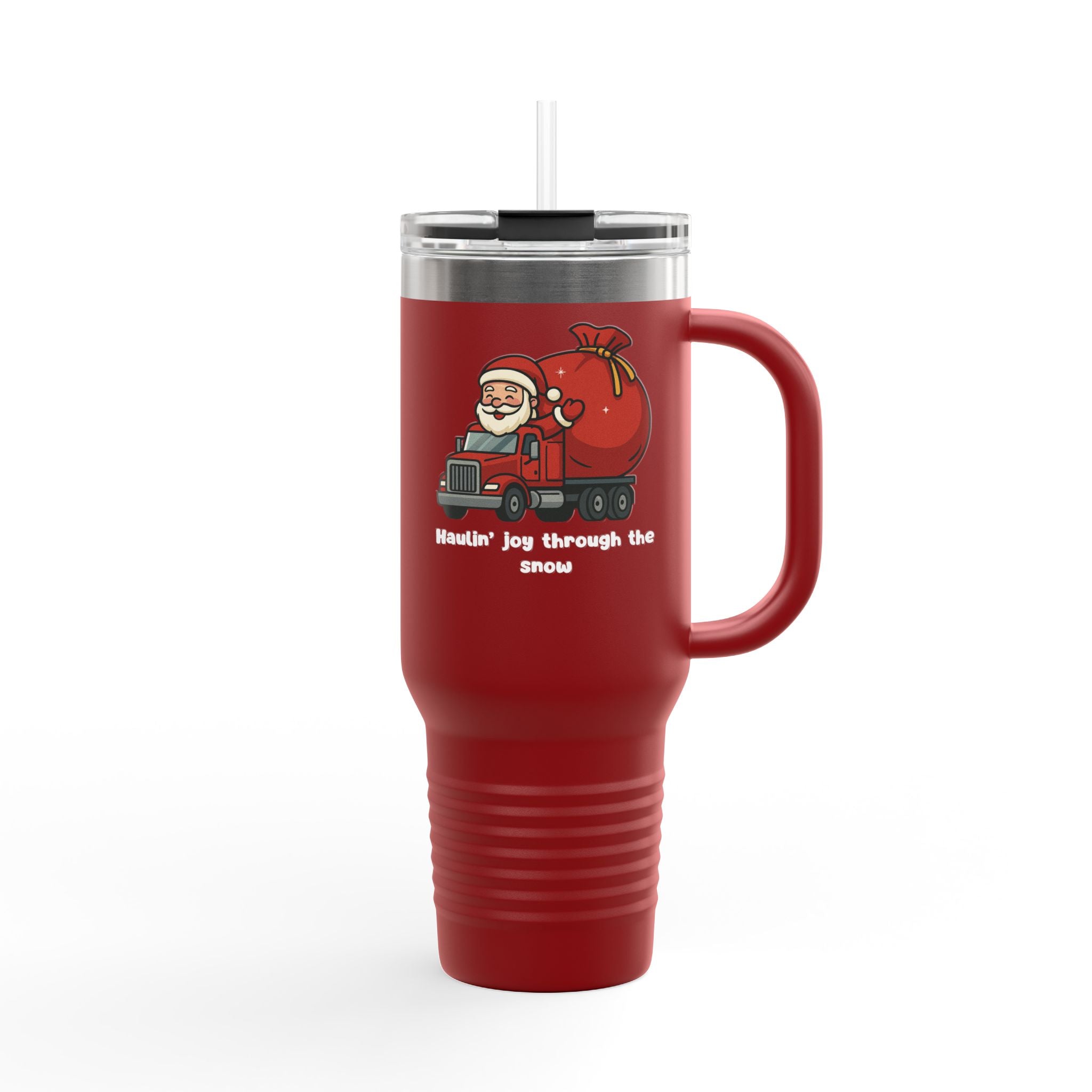 Festive 40oz Insulated Travel Mug for Holiday Cheer