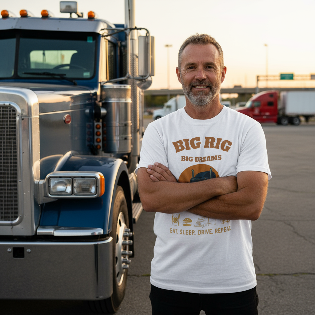 Trucker Shirt Big Rig Dream Tee For Drivers Today