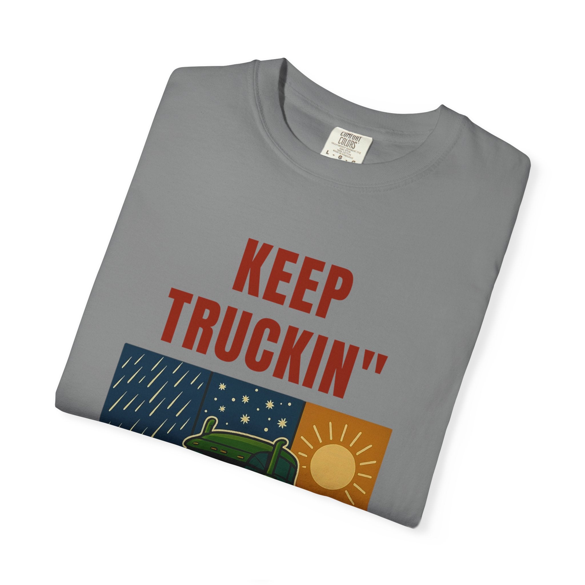 Keep Truckin Vintage T Shirt Unisex Work Tee Road Trip Gift