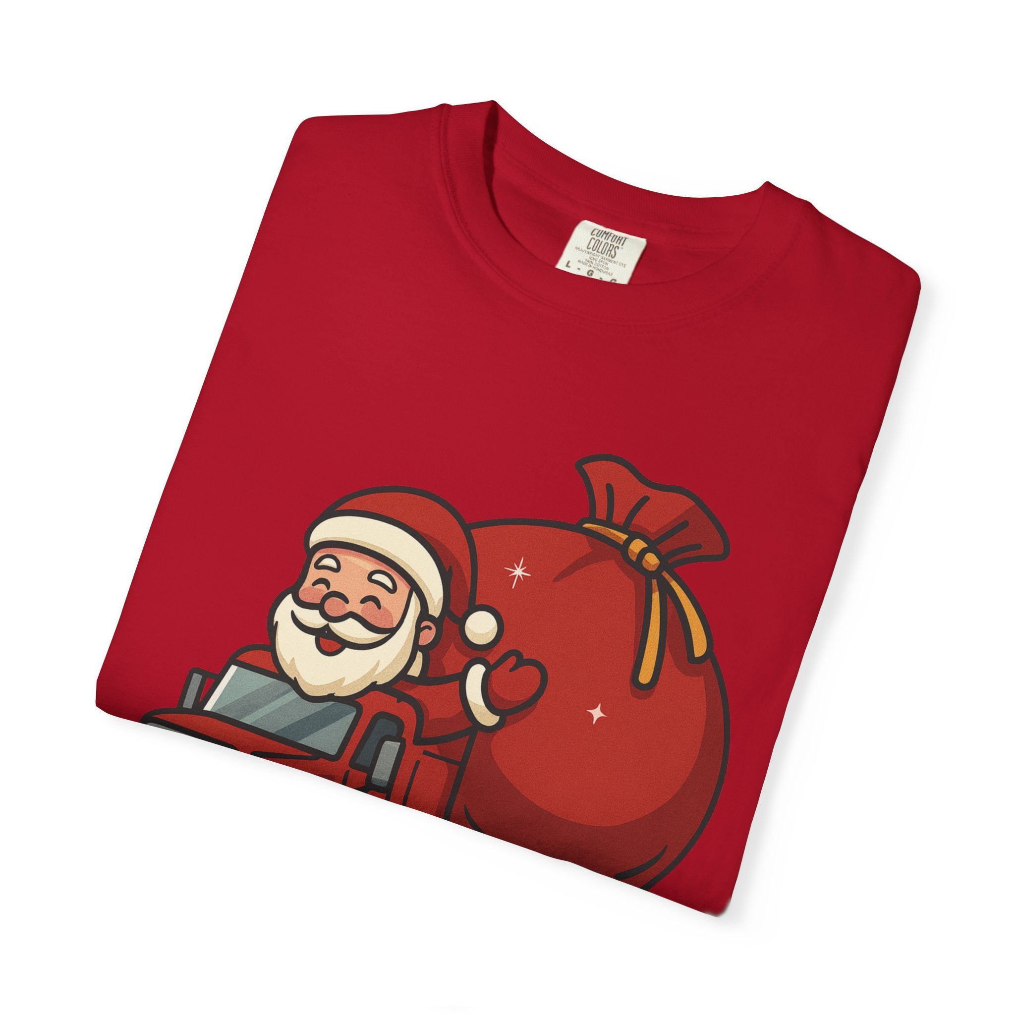 Festive Santa T Shirt Unisex Holiday Tee Christmas Gift