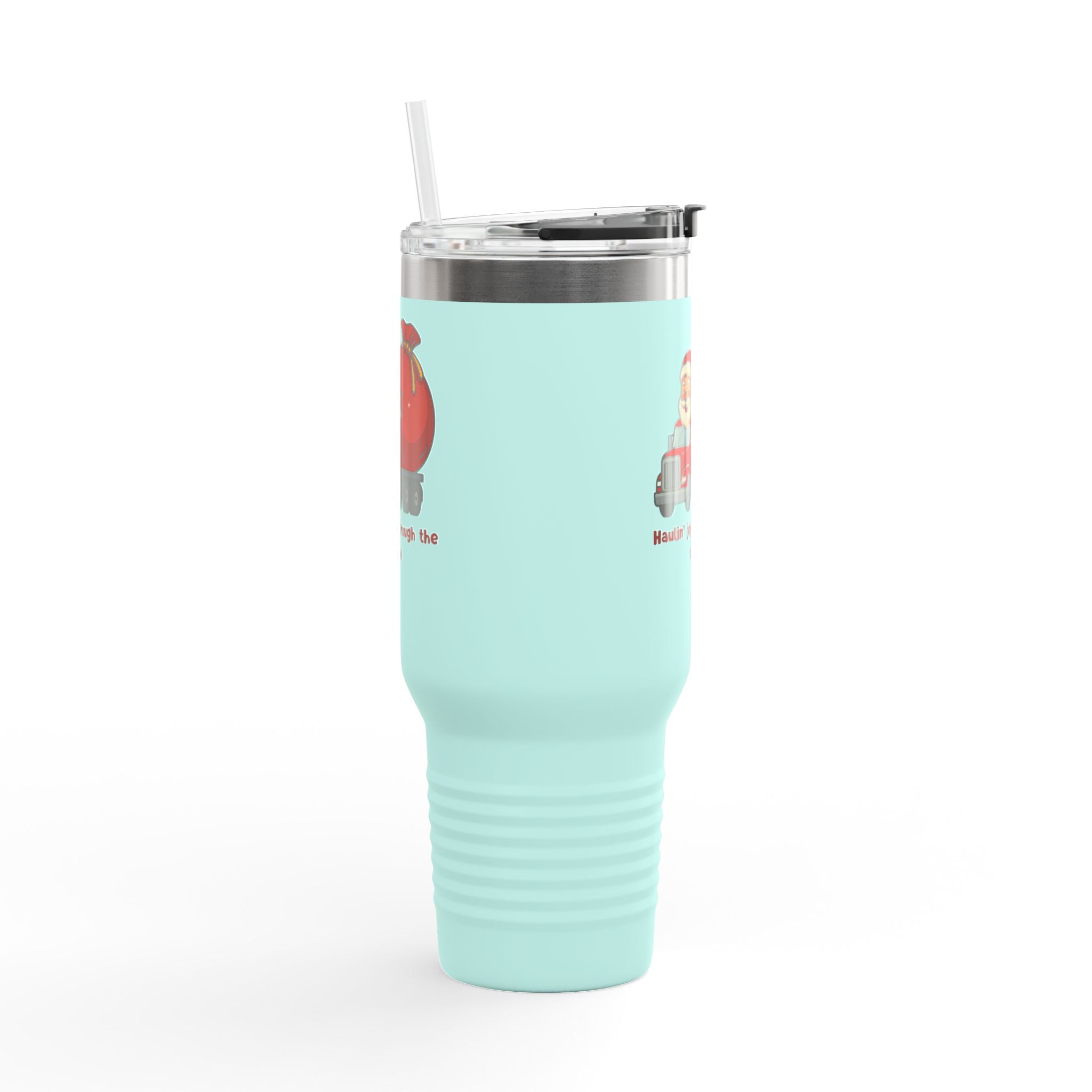 Festive 40oz Insulated Travel Mug for Holiday Cheer