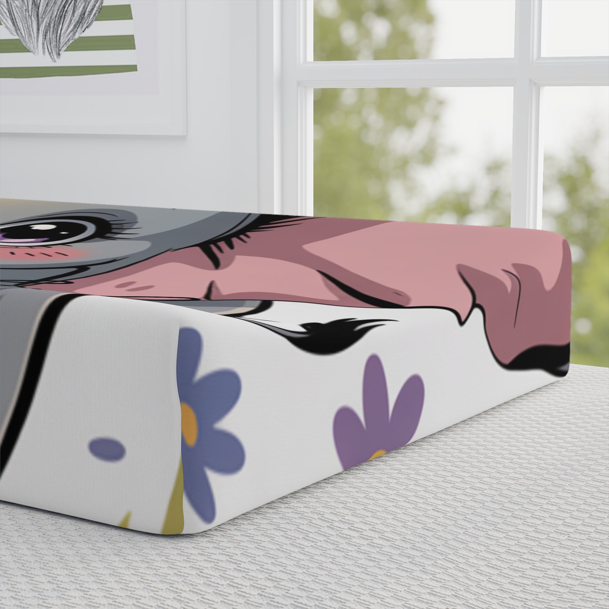 Joyful Elephant Baby Changing Pad Cover For Nursery Decor