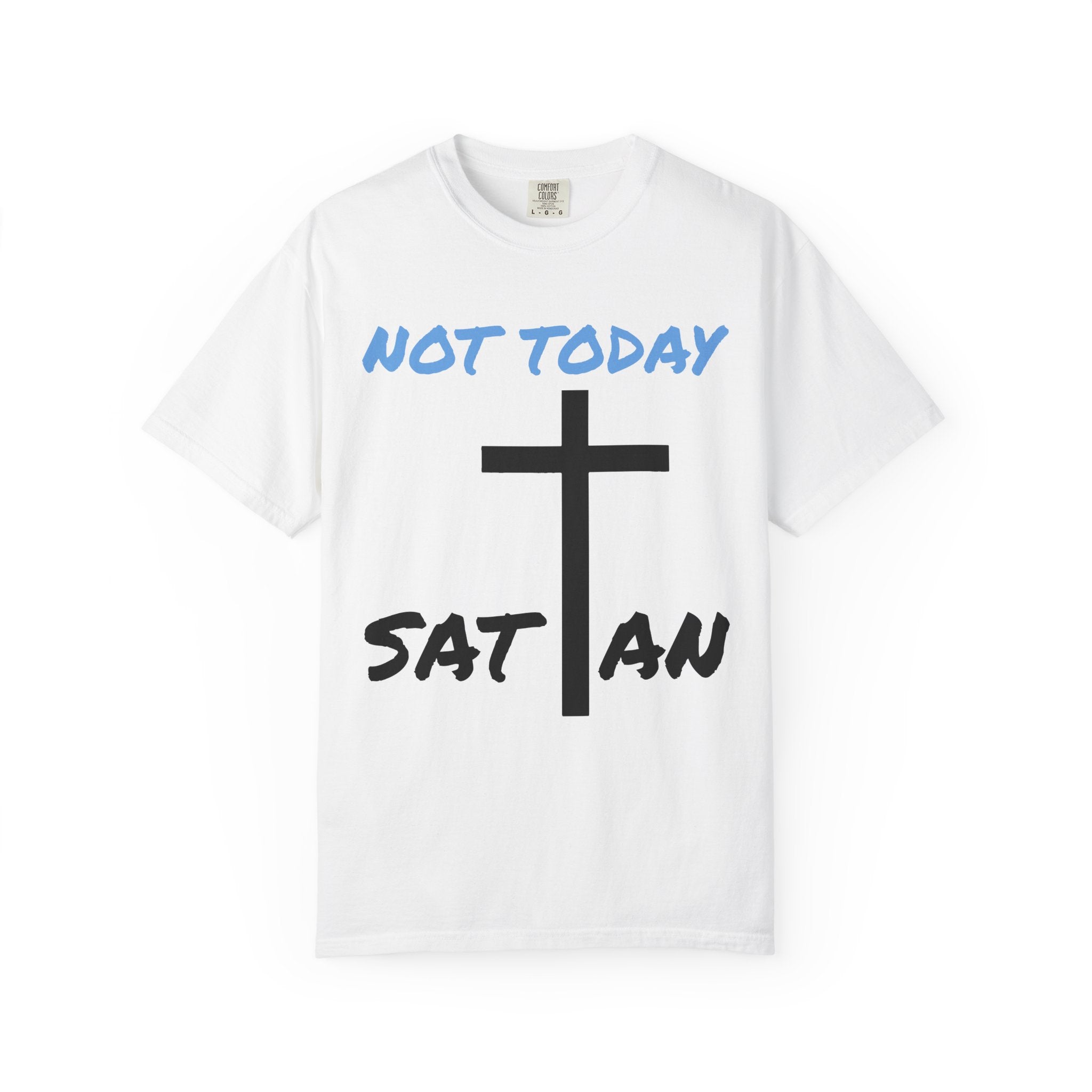 Christian Shirt Not Today Satan Tee For Faithful Style