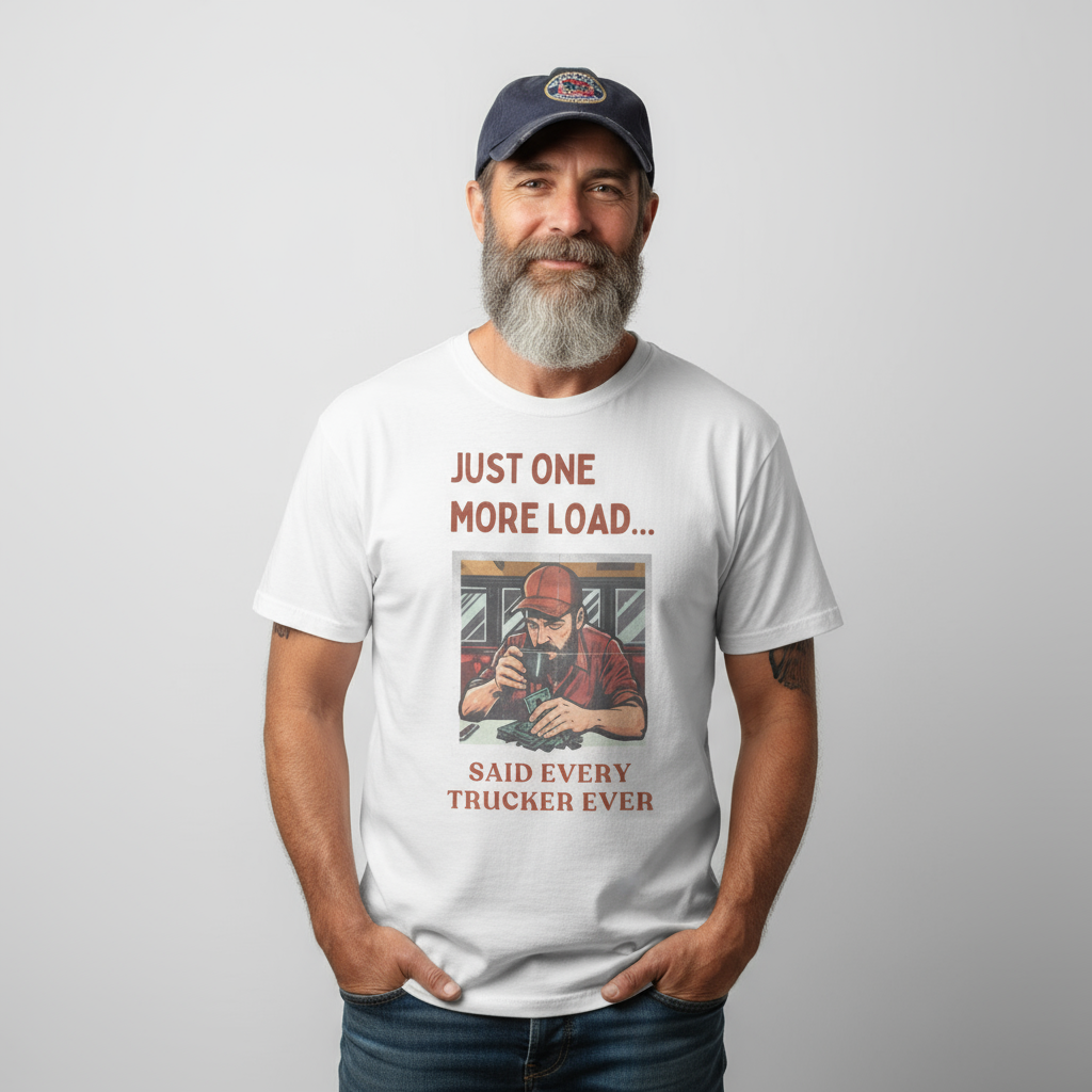 Trucker Humor T Shirt For Casual Road Trips Everyday