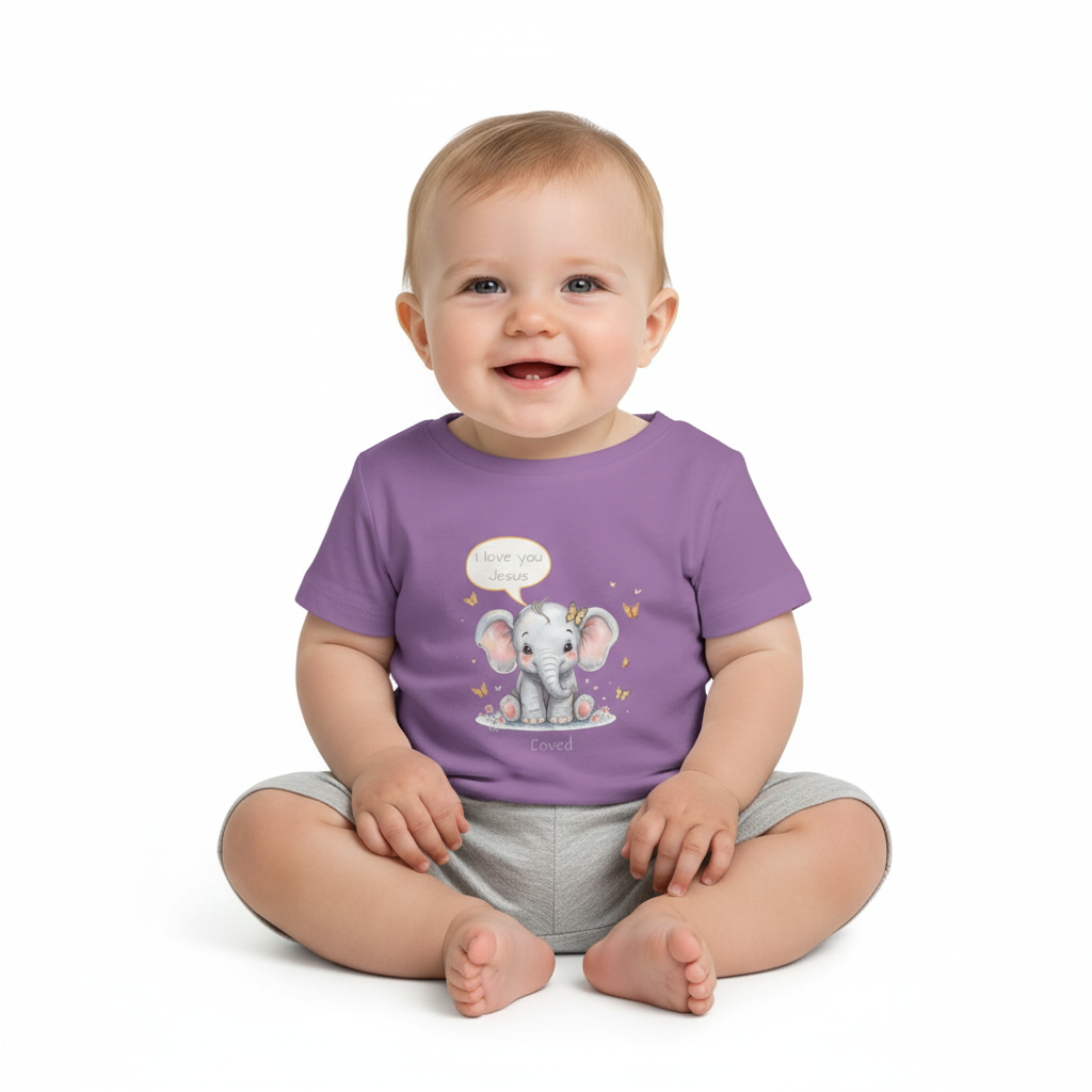 Christian Shirt Infant Elephant Inspirational Gift